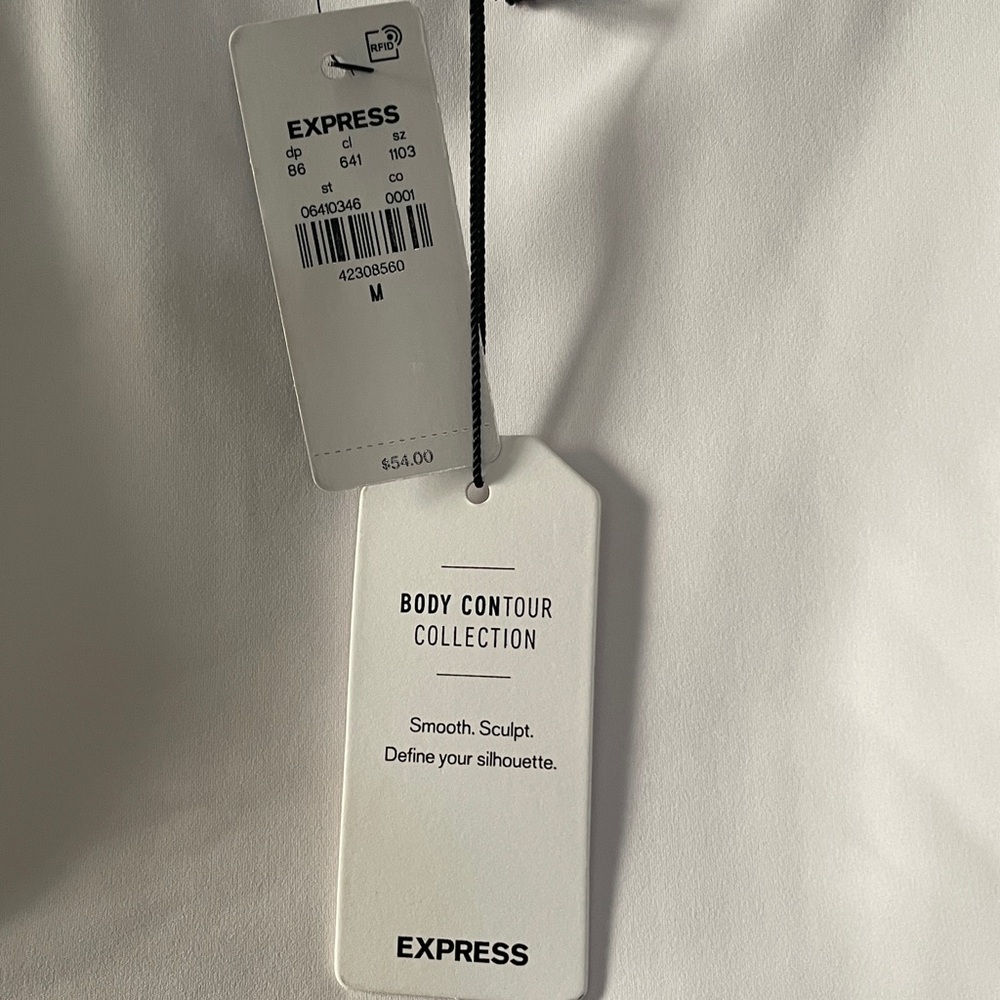 Express White Body Contour Top - Picture 3 of 5